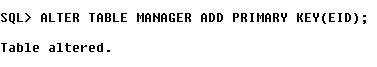 Figure 2 - Alter Table MANAGER