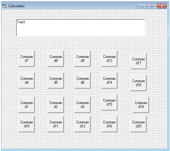 Calculator Form with Buttons