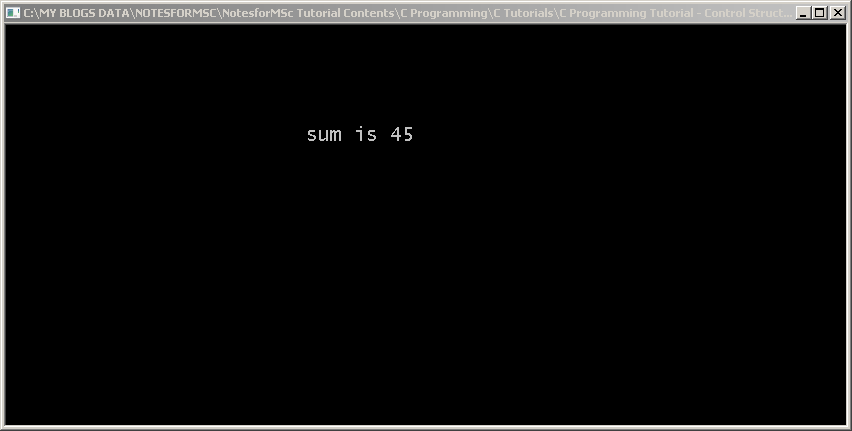 Output - C Do While Output - C Do While
