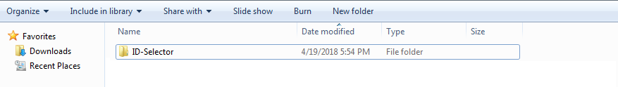 ID Selector Folder