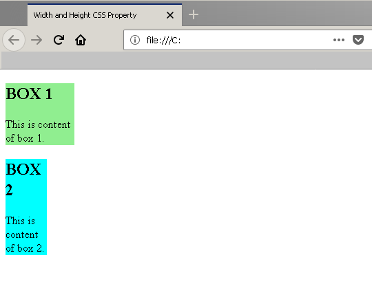 Output - Max-width and Max-Height