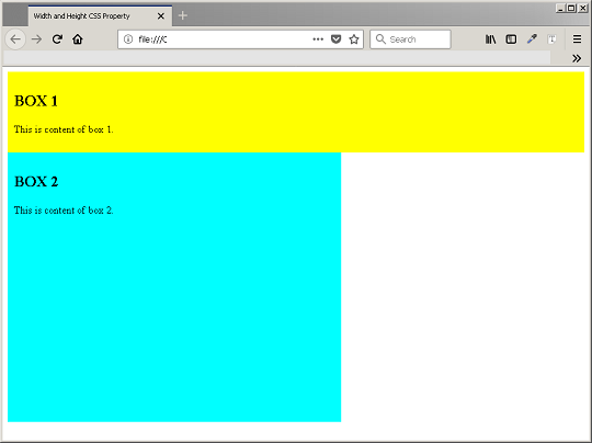 CSS Width / Height Properties (With Examples)