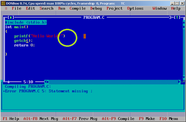 how-to-compile-a-c-program-using-turbo-c