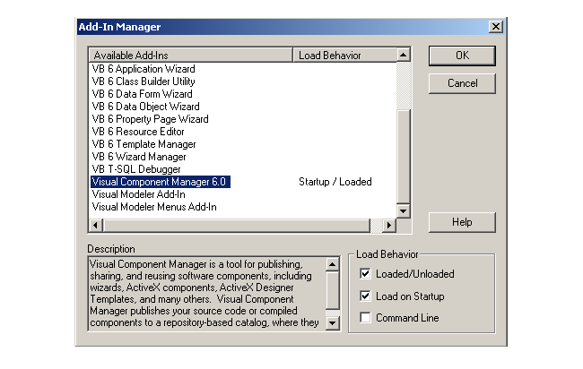 Add-In Manager