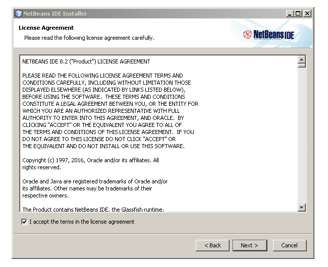 Licence Agreement netbeans