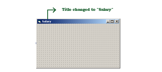 Form title changed to Salary