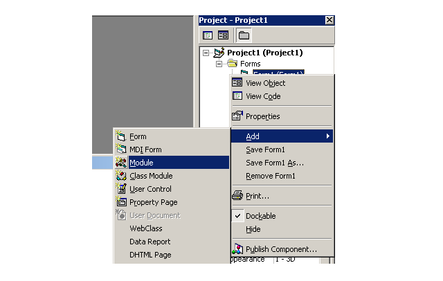 Figure2-Create a Module in VB 6 for Database Connectivity