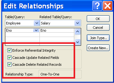 Figure 4 - Enforce Referential Integrity