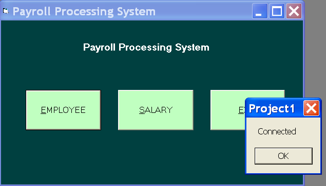 Figure 11 - Test 1 - Database is Connected