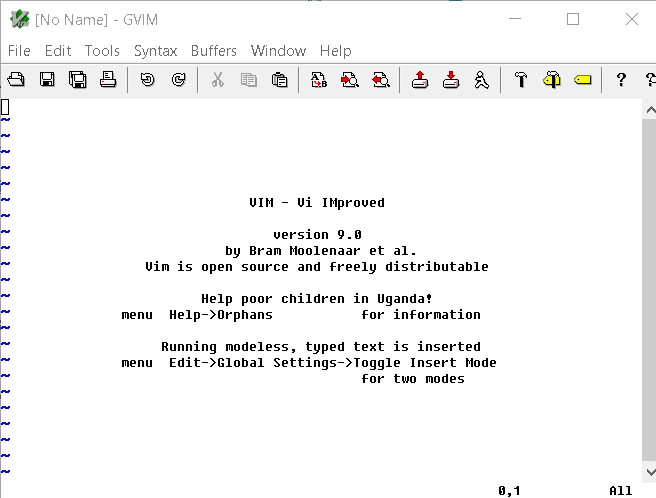 Figure 1 - Graphical VIM editor 