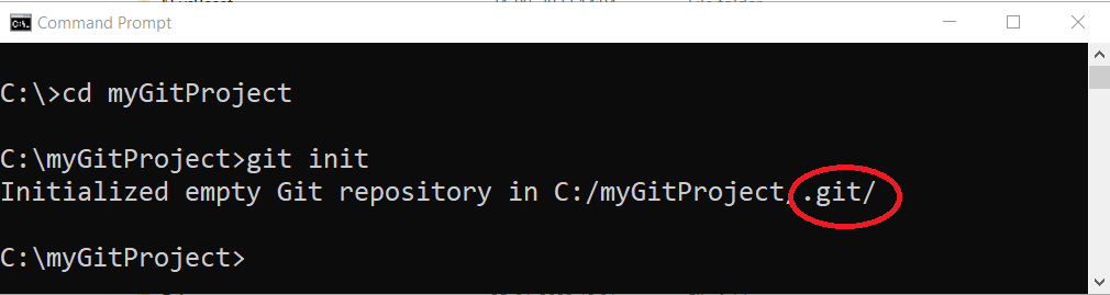 Figure 3: Create a local git repository