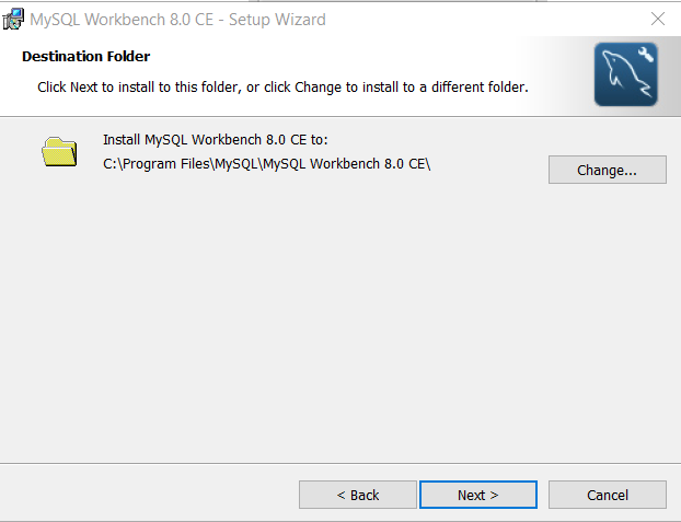Figure 14 - Don't change the default location unless needed